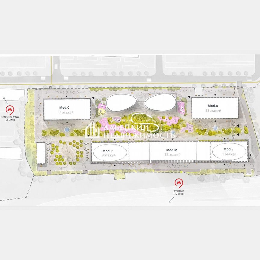 Квартира-студия, 29 м², 5/55 эт.