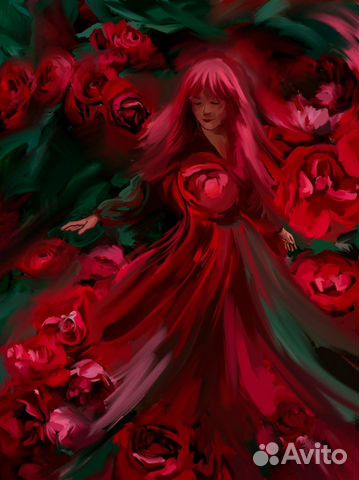 Открытка «Цветущая Роза»