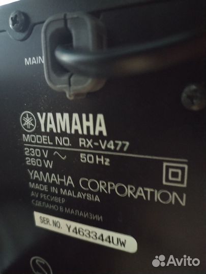 AV ресивер yamaha RX-V477