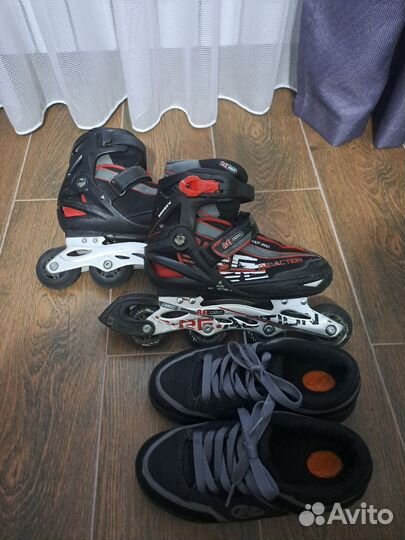 Роликовые коньки детские и Heelys кроссовки