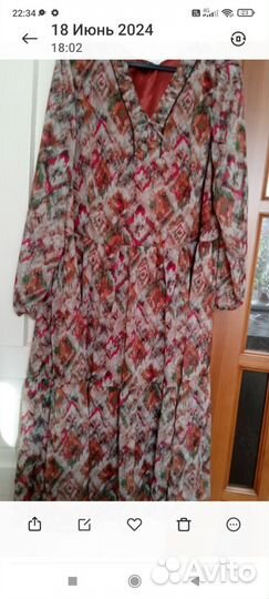 Платье шифон новое на 54-58 размер