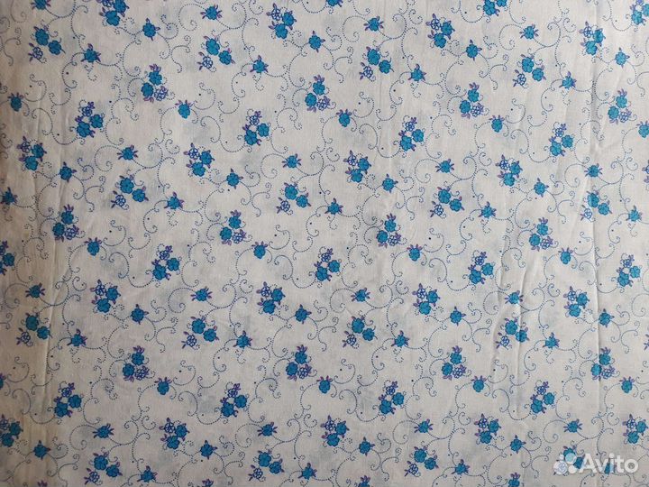 Ткань СССР ситец лен