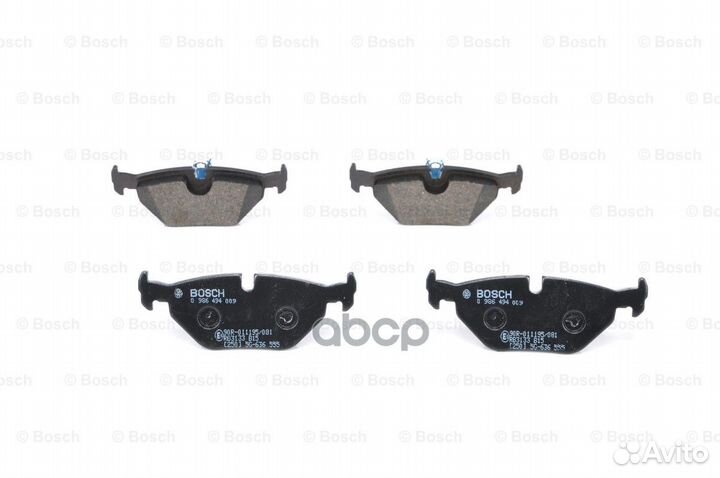 Колодки тормозные дисковые зад 0986494009 B