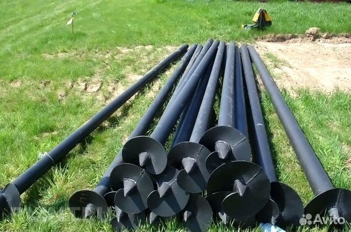 Свайный фундамент, винтовые сваи