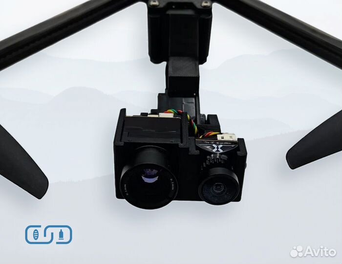 FPV дрон 10 дюймов Зверобой с тепловизором + сброс