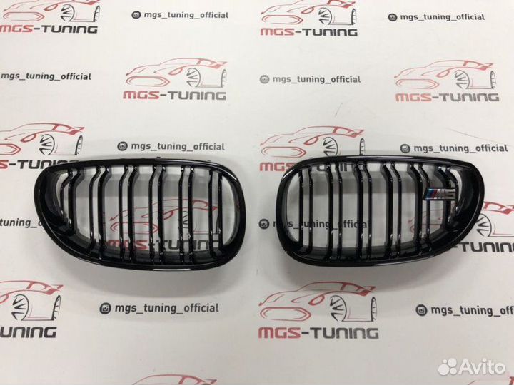 Решетка BMW 5 серии е60 в стиле М5 черный глянец