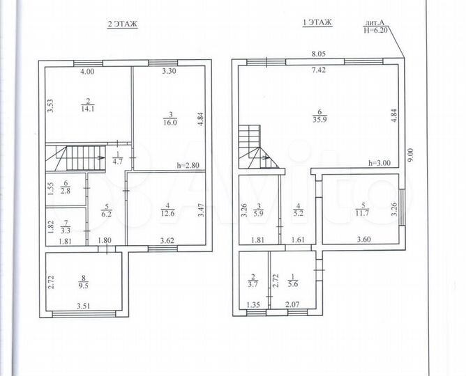 Коттедж 147 м² на участке 6 сот.