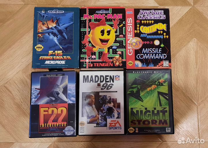 Картриджи sega Genesis и Mega drive