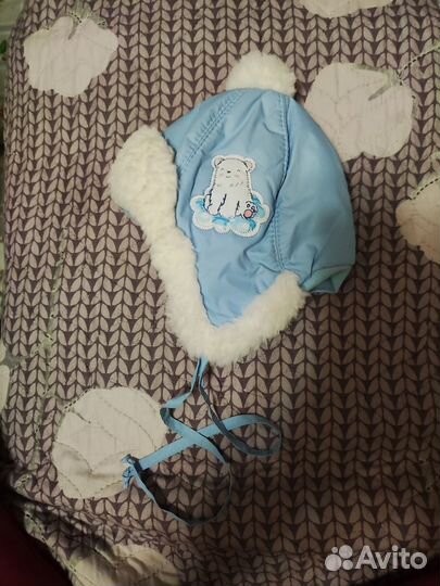 Шапка для новорожденного зима