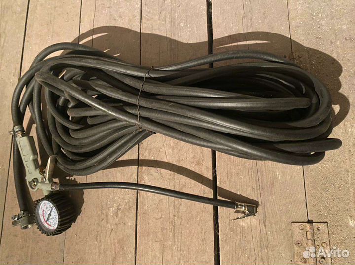 Шланг подкачки с монометром(16метров)