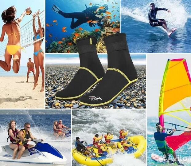 Носки 3мм S/M/L/XL/XXL/ 30-46