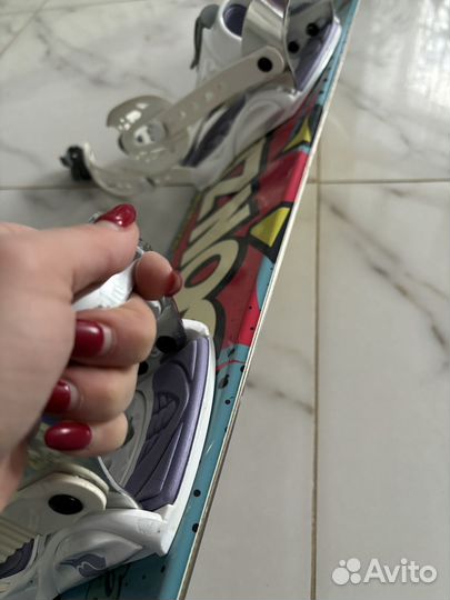 Сноуборд с креплениями