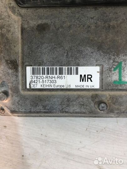 Блок управления двигателем honda civic 8 4D 1.8 ат