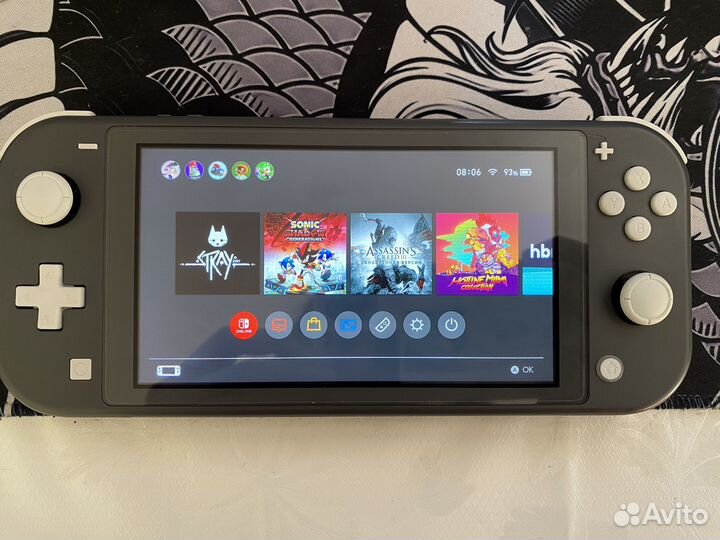 Nintendo Switch Lite прошитая 256gb