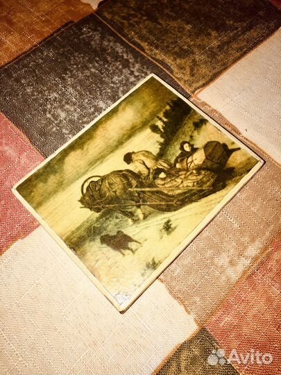 В. Перов. Проводы покойника. Картина на дереве