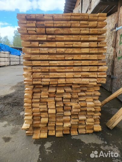 Доска обрезная 25х100х6000