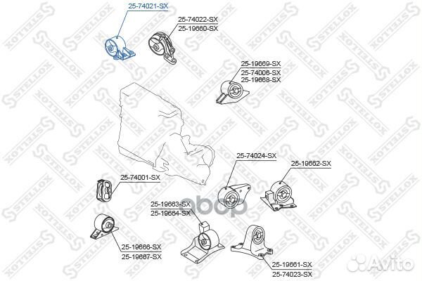 Подушка двс правая Nissan Primera P11 2.0/2.0D