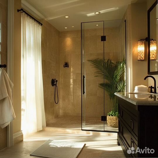 Душевые стеклянные перегородки за 24 часа