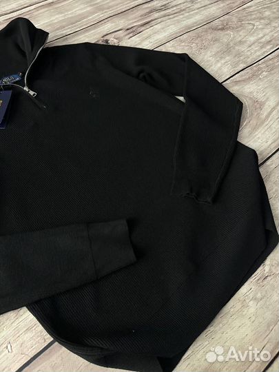 Свитер полузамок Polo Ralph Lauren черный мужской
