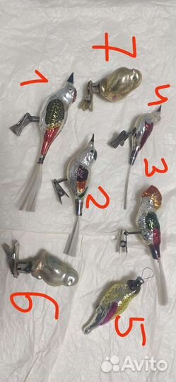 Елочные игрушки СССР ГДР