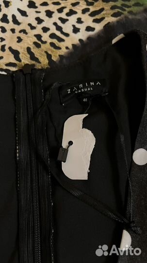 Платье черное в горох 46 zarina