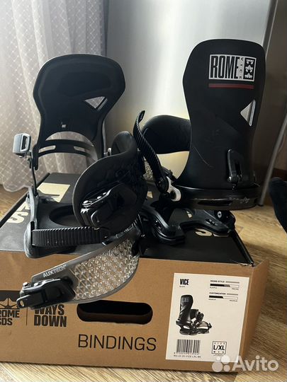 Крепления для сноуборда Rome vise SDS L/XL