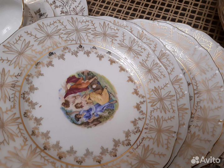 Обеденный сервиз.Мадонна паутинка.Чехия
