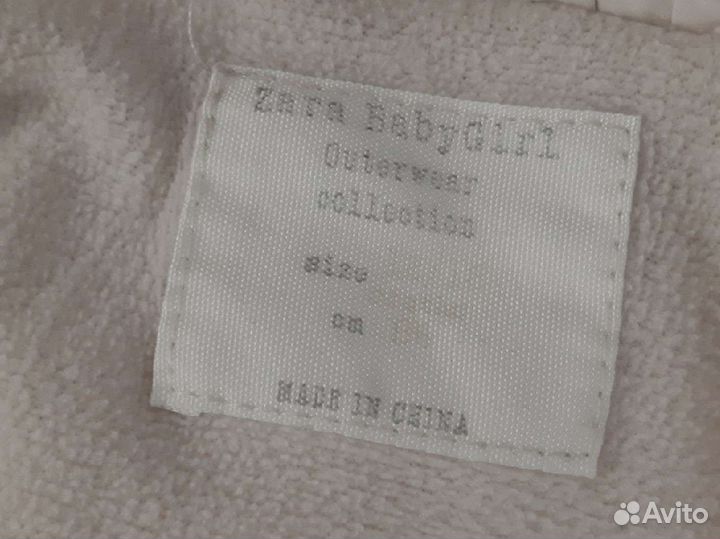 Куртка для девочки zara 86