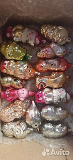 Елочные игрушки СССР советские