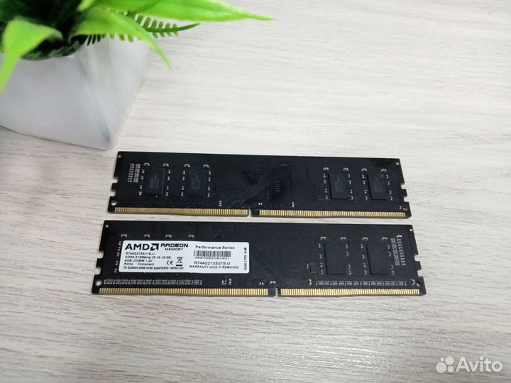 Оперативная память ddr4 8gb (2x4гб)