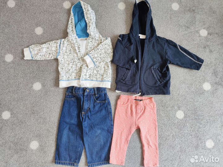 Вещи пакетом на девочку 1 -1,5 года (80-86)