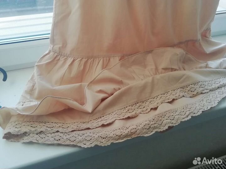 Юбка хлопок длинная для девочки 160 см