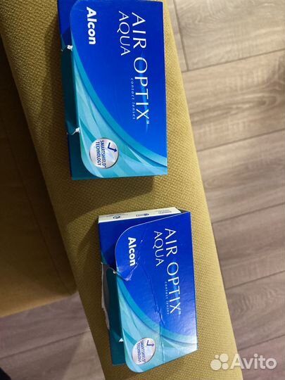 Контактные линзы Air optix Agua -2.00 и -1.75