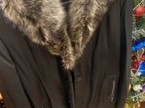 Кожаное пальто-дубленка мужское