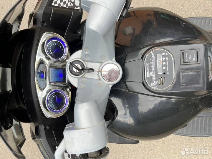 Электромотоцикл детский на аккумуляторе BMW, элект