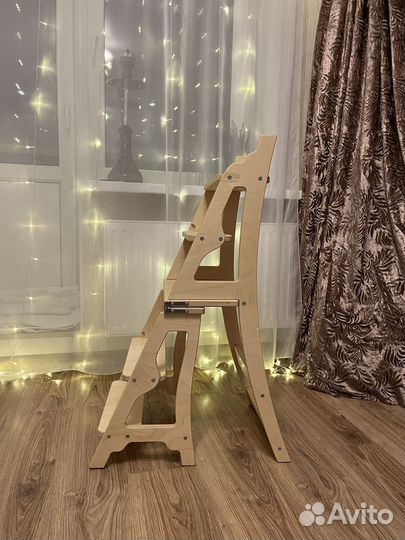 Стул стремянка / деревянный трансформер кухонный