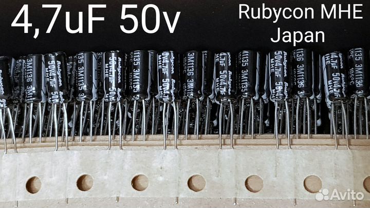 Конденсатор 4,7мкф 50в Rubycon MHE 10шт