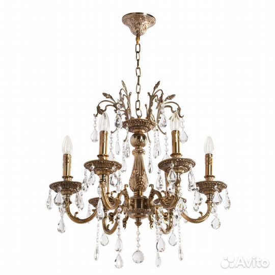 Люстра подвесная хрустальная Свеча MW-light