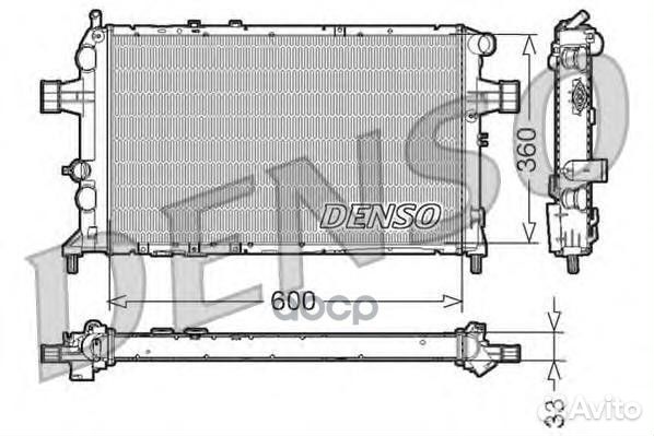 Радиатор двигателя DRM20018 Denso