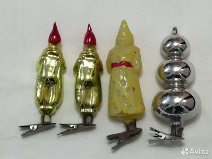 Елочные игрушки ссср. Стекло