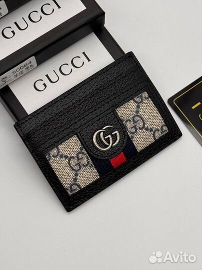 Картхолдер Gucci натуральная кожа