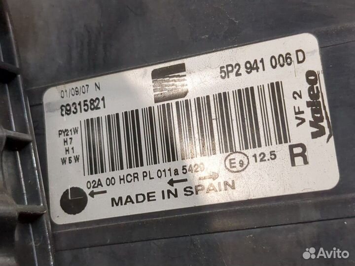 Фара (передняя) Seat Leon 2, 2007