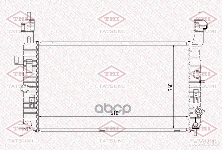 Радиатор охлаждения TGA1194 tatsumi