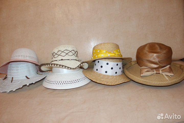 Шляпа женская соломенная
