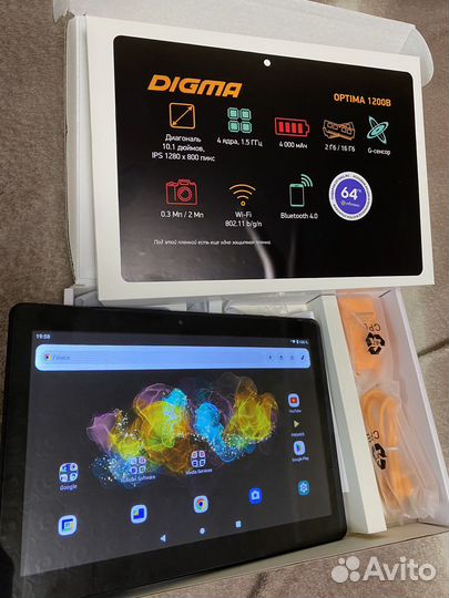 Планшет Digma Optima 1200B RK3326 4C/2Gb/16Gb 10.1
