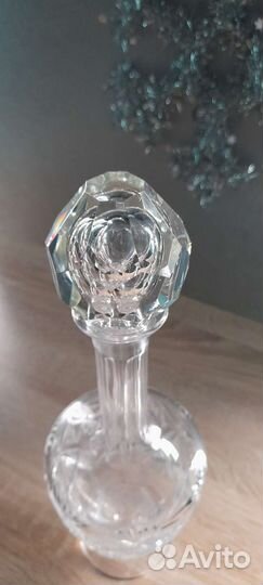 Графин на ножке хрусталь СССР