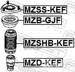 Опора амортизатора mazda 3 13- пер. mzsskef Febest