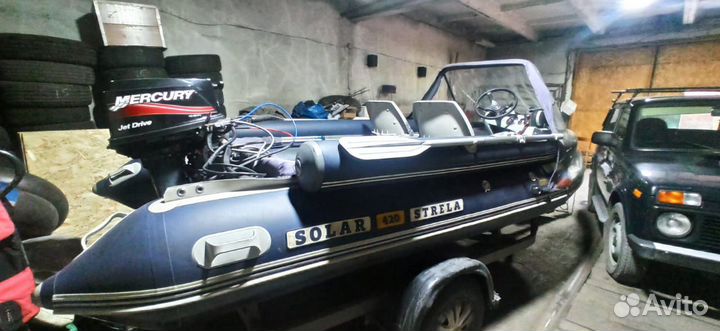 Продам лодку с мотором и прицепом