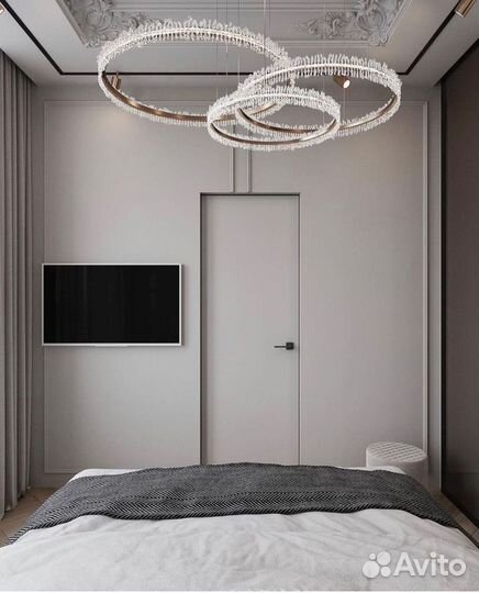 Скрытые межкомнатные двери под покраску