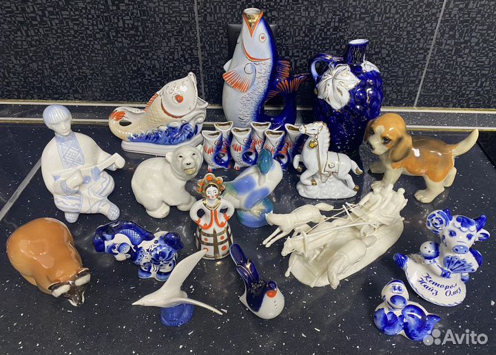 Статуэтки, фигурки, ссср, фарфор, гжель, пластик